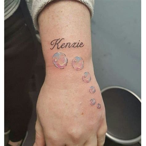 Unique Tattoo Ideas with Bubbles for a Playful Look